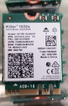 Killer Series for Intel AX1650x Gaming WiFi 6 Upgrade Adapter | M.2 WiFi kaart arvutitele | 2.4 Gbps WiFi | Bluetooth 5.2 &uuml;hilduv | T&ouml;&ouml;tab Intel, AMD, Windows 10 ja uuemad, Linuxiga.