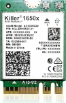 AX1650x Killer Series WiFi 6 Upgrade | Gaming WiFi adapter | M.2 Wifi kaart arvutile | 2.4 Gbps WiFi arvutile | Toetab Bluetooth 5.2 & Intel, AMD, Windows 10+, Linux