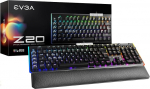 EVGA Z20 RGB optiline mehaaniline m&auml;nguklaviatuur, RGB LED taustavalgustus, optilised mehaanilised l&uuml;litid (lineaarsed) 811-W1-20DE-K2 Must