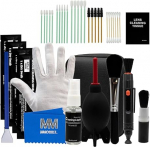 MMOBIEL Sensor Cleaning Set - 53 Pieces - Lens Cleaning, Camera Lens Cleaning, Sensor Cleaning - DSLR Camera Cleaning Set with APS-C and Full Format Cleaning Swabs