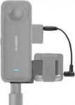 N&auml;htamatu mikrofonihoidik Insta 360 X4 X3 X2 tarvikutele, v&auml;line mikrofonihoidik mikrofoni pikendus koos 3,5 mm helikaabliga, X4 tarvikutele