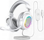 FIFINE m&auml;ngukomplektid mikrofoniga, k&otilde;rvaklapid koos kaabliga, USB k&otilde;rvaklapid PC-le PS4 PS5, RGB k&otilde;rvaklapid 3 EQ režiimiga, surround heli ja k&otilde;rvapadjadega