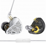 keephifi CCZ MC04 In-Ear Monitors, IEM k&otilde;rvaklapid 3,5 mm pistikuga h&otilde;betatud OFC, k&otilde;rvaklapid 10 mm 1DD + 1BA h&uuml;briidjuhtimisega, m&auml;nguk&otilde;rvaklapid mikrofoni ja m&uuml;raisolatsiooniga l&uuml;liti jaoks