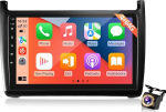 4+64GB Android autoraadio Volkswagen VW Polo 2008-2020, 9-tolline puutetundlik raadio, traadita CarPlay Android auto, GPS WiFi, DSP, Bluetooth, USB + tagurduskaamera.