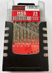Ferrcan Metal Drill Bit Set 25 Pieces 1-13 mm HSS DIN 338 M35 Cobalt Professional