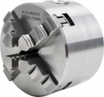 4-Jaw Chuck 80 mm Self-Centring Small Lathe Chuck K12-80 with Hardened Steel for Mini Lathe