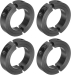 QUARKZMAN 4 pieces double split clamping ring shaft 1-3/4 inch bore two-piece clamping ring, 2-3/4 inch outer diameter, 11/16 inch thickness, 45 steel axle clamping ring with set screw