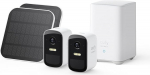 eufy Security eufyCam 2C 2 kaamera komplekt, p&auml;ikesepaneel, p&auml;ikesepaneeliga v&auml;lisvalvekaamera, traadita j&auml;lgimiss&uuml;steem, HomeKit &uuml;hilduv, 1080p HD, IP67 ilmastikukindel, &ouml;ine n&auml;gemine, ilma kuutasuta