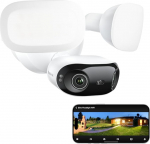 Reolink Elite Floodlight WiFi, 4K Wi-Fi 6 Outdoor Surveillance Camera with 3000 Lumen Floodlight, Dimmable Light (3000 K ~ 6000 K), WiFi Camera Outdoor, Local AI Video Search, 180&deg; Panoramic View, AI