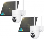 SEHMUA 3G/4G LTE Outdoor Surveillance Camera with SIM Card, Solar IP Camera without WLAN with Precise Person Detection, 2K Resolution, Custom Alarm Zones, Sharp Colour Night Vision, IP66