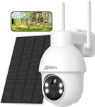 ANRAN 3K WiFi v&auml;livalvekaamera, 5MP Ultra HD 360&deg; PTZ p&auml;ikesevalvekaamera, v&auml;rviline &ouml;&ouml;n&auml;gemine, kahesuunaline heli, PIR liikumistuvastus, intelligentne h&auml;ire, IP66 veekindel, Alexa &uuml;hilduvusega