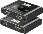 Displayport Switch 2-in-1-out, 8K@30Hz, 4K@120Hz, resolutsioon DP 1.4 DisplayPort Switcher Kompatibel mit PC, s&uuml;learvuti, monitor, m&auml;ngimine, TV, NVIDIA, AMD