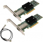 10GB SFP+ PCIE v&otilde;rgukaart, MNPA19 XTR kaheportiline v&otilde;rgukaart koos kiudoptilise muundamiskaabliga PC t&ouml;&ouml;jaamale