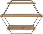 WELL HOME MOBILIARIO & DECORACI&Oacute;N Shelf, 100% melamine-coated chipboard, colour: Atlantic Pine