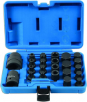 Laser 6891 Muhvide ja mutrite komplekt, 24 t&uuml;kki, 3/4" D/ 1" D