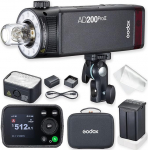 Godox AD200 PRO II AD200Pro II AD200Pro II AD200ProII kaamerasalam, optimeeritud v&auml;lgupead, kahev&auml;rviline LED-modelleerimislamp, v&auml;rvigruppide n&auml;idik, reguleeritav 1/512-st kuni t&auml;isv&otilde;imsuseni (1/1)
