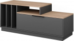 Vicco Betti Lowboard, antratsiit/Sonoma, 120 x 49,9 cm, 1 uksega, sobib kuni 55-tollise teleri ja multimeedia tarvikute jaoks.