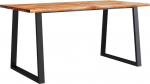 vidaXL s&ouml;&ouml;gilaud puukant 160 x 80 x 75 cm Massiivne akaatsiapuu