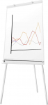 euroharry Flipchart Whiteboard magnettahvel koos alumiiniumraamiga Magnetic Whiteboard ja Magnetic Board Painted White Board + Stand Adjustable Rotatable (70 x 100 cm)