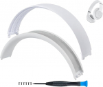 SOPROM Ersatz Zubeh&ouml;r Zubeh&ouml;r Kopfband Stirnband Headband f&uuml;r Beats Studio Pro - Komplett Kabellose Bluetooth Noise Cancelling Kopfh&ouml;rer-Mattwei&szlig;