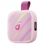Soundcore Boom Go 3i by Anker Kaasaskantav k&otilde;lar 15W heliga, 24h m&auml;nguaeg, BassUp 2.0, laadimisfunktsioon, Bluetooth 6.0, RGB valgusn&auml;itus, IP68 veekindel k&otilde;lar matkamiseks/laagerdamiseks (roosa)