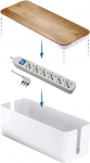 Electraline 300177 Kaabli korraldaja mitme pistikupesaga, 6 Schuko pistikut, 10/16 A, 1,5 m