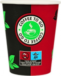 Enpack 500 musta / punast pabertassi 200 ml j&otilde;upaberist - kohvitassid tee, kohvi, h&otilde;&otilde;gveini v&otilde;i muude jookide serveerimiseks - Coffee To Go Tassid