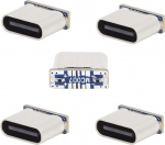 CY Connector 5 t&uuml;kki / palju DIY jootet&uuml;&uuml;pi C-t&uuml;&uuml;pi naissoost pistiku asendamine Micro USB 5Pin Female SMT Type DC 5V Power'ile