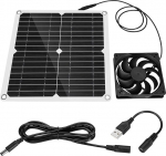 Solar Extractor Fan 12W 16V Weatherproof Outdoor Solar Powered Loft Fan Air Vent Greenhouse