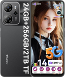 OSCAL Tiger 13 5G mobiiltelefon ilma lepinguta Gemini AI 24GB + 256GB/2TB, Android 14 nutitelefon ilma lepinguta 6,67-tolline HD + 90Hz, 50MP AI-kaamera, 4K-video, 5000mAh / kiirlaadimine / OTG, Dual SIM / n&auml;gu