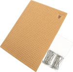 Makramee Korkbrett Satz mit T-nadeln 12x16 Zoll Knotenbrett aus Kork Geeignet f&uuml;r Selbstgemacht Armbandprojekte Schmuckherstellung und Basteln