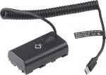 FOTGA USB-C ja NP-F550 Dummy aku adapteri kaabel Sony NP-F970 NP-F570 NP-F750 NP-F770 NP-F960 NP-F530 NP-F330 jaoks, et kasutada kaamera v&auml;lismonitori video LED valgust DSLR peegelkaameraga