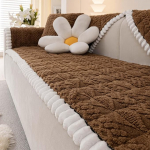 Pehme pluusist koera diivanikate pestav kohev diivanikate lemmikloomadele pestav 3 padjad diivanil Slipcover m&ouml;&ouml;bli kaitsja (1 tk, 27,5 x 70 tolli, khaki)