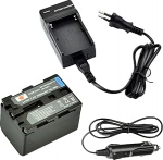 DSTE asendusaku NP-QM71D NP-QM71 NP-FM70 + reisilaadija komplekt Sony CCD-TRV107, CCD-TRV108, CCD-TRV118, CCD-TRV128, CCD-TRV138, CCD-TRV150, CCD-TRV228, CCD-TRV250, CCD-TRV250, CCD. -TRV270