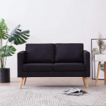 Catherinol 2-kohaline diivan, P&otilde;randadiivan, Chaise Lounge, v&auml;ike diivan, diivan, diivan, l&otilde;&otilde;gastav diivan, diivanid ja diivanid, elutoa diivan, teismeliste tuppa, kangas must