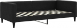 vidaXL p&auml;evavoodi, k&uuml;lalisvoodi, 2-in-1, diivanvoodi magamistuppa, elutuppa, diivanvoodi, kaasaegne disain, must 100 x 200 cm kangas