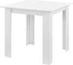 [en.casa] Algermisseni s&ouml;&ouml;gilaud 80 x 80 x 76 cm 4 inimesele Ruudukujuline puitlaastplaat valge