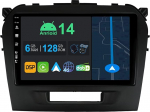 9-tolline Android 14 autoraadio koos satelliitnavigatsiooniga Suzuki Vitara 2014-2020 jaoks | Octa Core | 6GB 128GB | Sisseehitatud 4G LTE | CarPlay & Android Car | DSP | DAB | QLED | Dual Band WiFi | Bluetooth 5.0