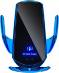 Q3 15W Smart Sensor Auto Magenetic Charger Smart Sensing Wireless Charger Automaatne klamber 360 kraadi Ball Joint Pivot seeria seeria jaoks (sinine)