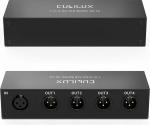 Cubilux 1 in 4 Out XLR Splitter, passiivne 3 Pin Splitter (1 naine 4 korda), tasakaalustatud mono jaotur, valmistatud alumiiniumist