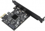 USB 3.2 PCI Express Expansion Card Gen2 10Gbps PCIe Expansion Card, Dual Type C PCI Express (PCIe) Expansion Card USB kaart lauaarvutisse