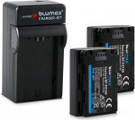 Blumax 2 x Sony NP-FZ100 2040 mAh akuga &uuml;hilduv aku + laadija Sobib Sony Alpha 7RM3, 7M3 / 7 III/Alpha 7R III / 7R IV / 7SIII / Alpha 9 II / A9S - 100% &uuml;hilduvus
