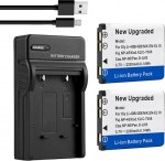 2tk 2200mAh aku ja USB laadija asendaja Olympus Li-42B Li-40B Li42B Li40B FE-230 jaoks Pentax D-Li63 NP-45 NP-45A EN-EL10 D-Li63 D-Li108 NP-80 CNP80 KLIC-7006 aku aku aku