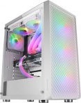 Mars Gaming MC-F White ATX Gaming Mid-Tower, t&auml;ielikult kaetud klaasaken, metallv&otilde;rkfront, 4 x 120 mm ARGB ventilaatorit.