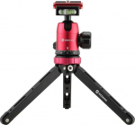 Moman table tripod with ball head, mini camera tripod 360 &deg; degrees tripod head, 1/4 3/8 screw attachment, CNC aluminium, 10 kg payload with carry bag for Canon Sony Nikon Panasonic DSLR camera, smartphone.