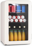 Klarstein Fridge 70 L, Small Fridge with 3 Removable Shelves, Quiet Mini Fridge with Glass Door, Drinks Fridge Small, Suitable for Outdoors, Beer Safe for Bottles, 0-10 &deg;C