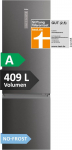 Haier 2D 60 Series 5 PRO HDPW5620ANPD Cool Freezer Combination 2.05 m No Frost Energy Efficiency Class A Fridge Freezer Freestanding XL Capacity 409L Wi-Fi Smart Fridge Compartments