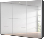 rauch m&ouml;belwerke gmbh Caracas Sliding Door Wardrobe, Engineered Wood, Grey-Metallic, 271 x 210 x 62 cm