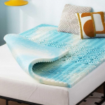 Best Price Mattress 5 cm 5-Zone Swirl Gel Aerobreeze Foam Mattress Topper, CertiPUR-US Certified, Twin XL