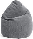 SITTING POINT ainult MAGMA BeanBag COMODO XL istumiskott pluusiga 100% pol&uuml;estrist - 70 x 110 cm, pestav kott, &Ouml;ko-Tex Standard sertifitseeritud, keskmise halli v&auml;rvi.